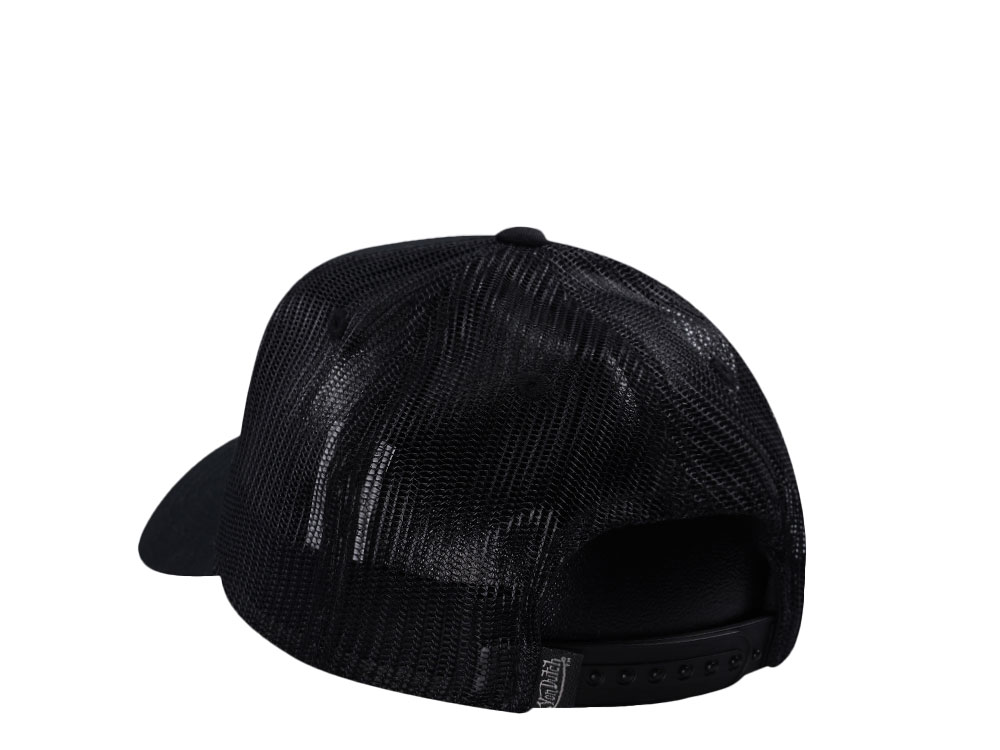 Von Dutch Oval Patch Black on Black Edition Trucker Snapback Cap