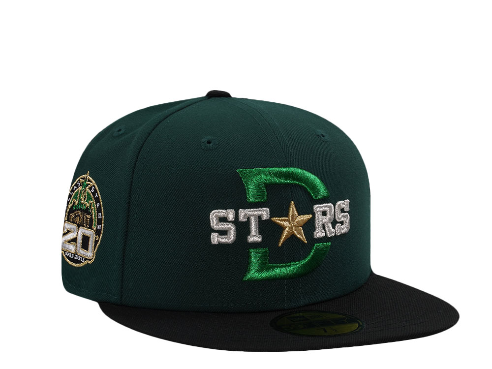 New Era Dallas Stars 20th Anniversary Dark Green Two Tone Edition 59Fifty Fitted Cap