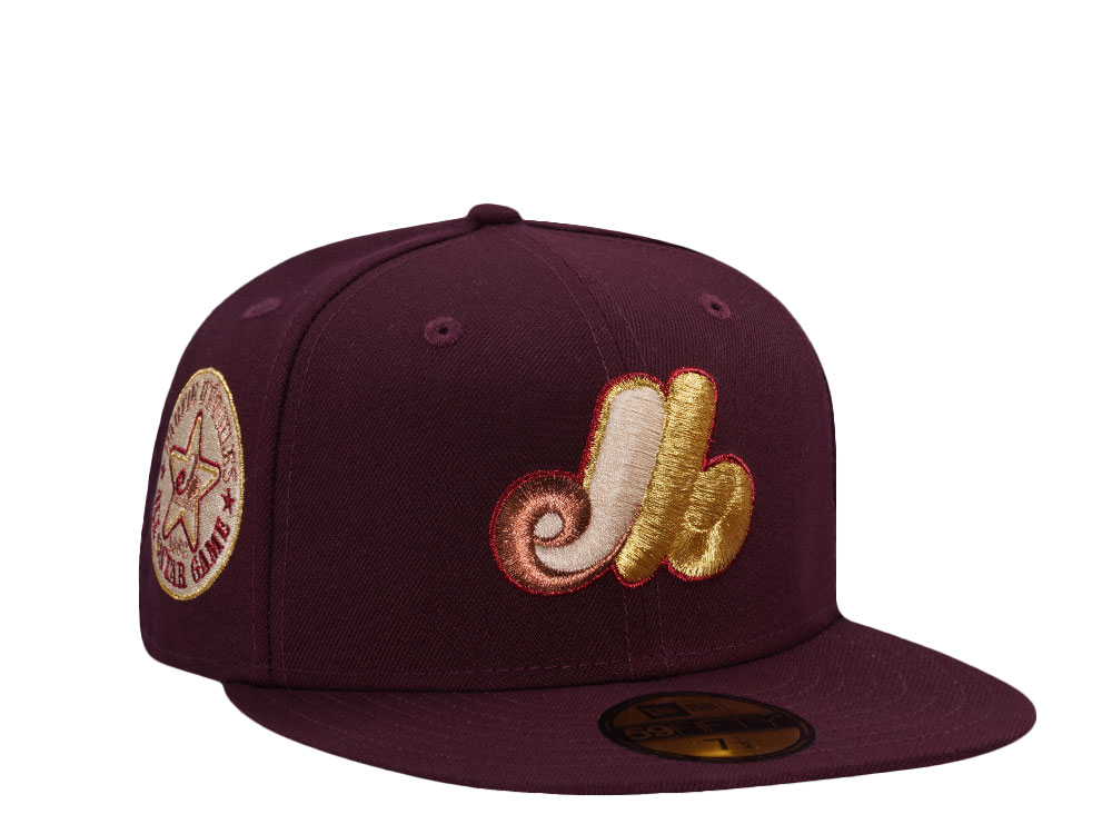New Era Montreal Expos All Star Game 1982 Maroon Prime Edition 59Fifty Fitted Cap