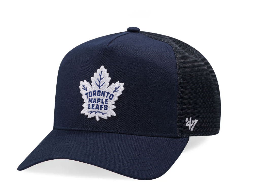 47Brand Toronto Maple Leafs Navy Hitch Trucker Snapback Cap