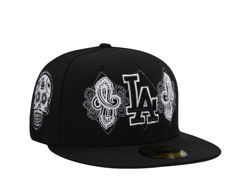 New Era Los Angeles Dodgers Skull Black Prime Edition 59Fifty Fitted Cap