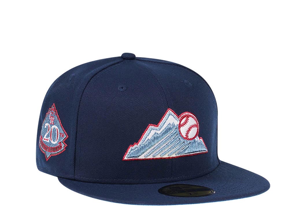 New Era Colorado Rockies 20th Anniversary Metallic Suede Elite Edition 59Fifty Fitted Cap