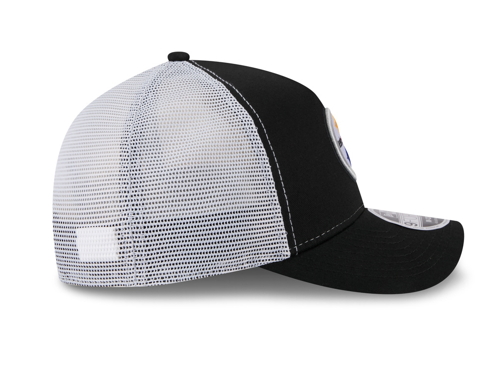 New Era Pittsburgh Steelers Official Team Color Edition 9Forty M Crown A Frame Trucker Snapback Cap