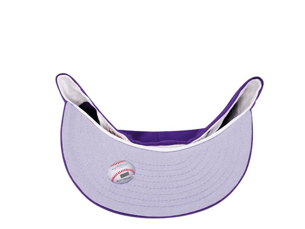 New Era Colorado Rockies 20th Anniversary Purple Lavender Edition 59Fifty Fitted Cap