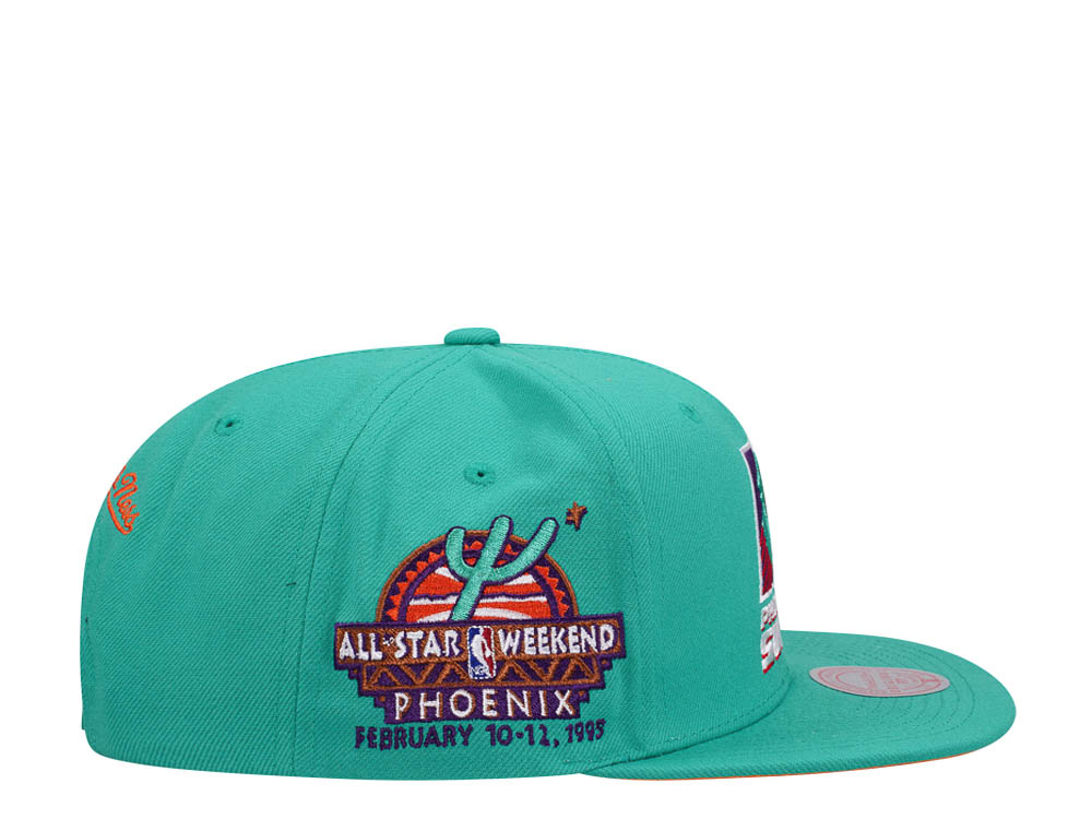 Mitchell & Ness Phoenix Suns Desert Green Hardwood Classic All Star Weekend Snapback Cap