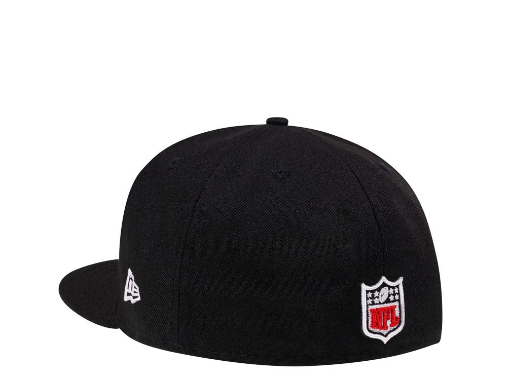 New Era New England Patriots Black Crimson Collection 59Fifty Fitted Cap