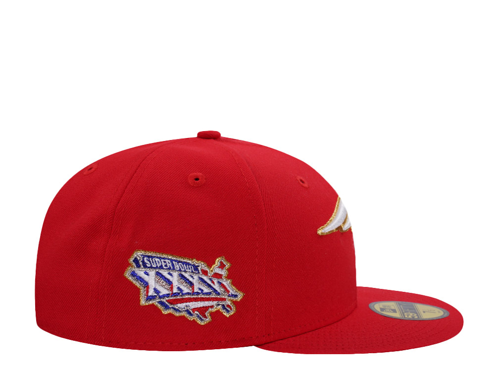 New Era New England Patriots Super Bowl XXXVI Red Prime Edition 59Fifty Fitted Cap