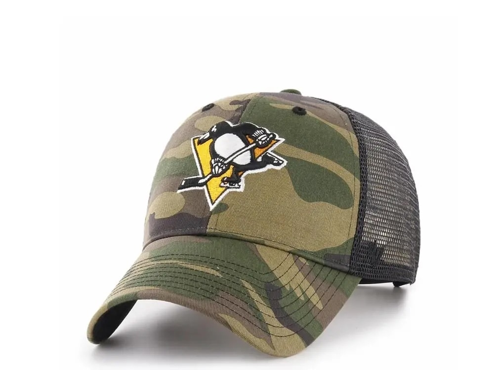 47brand Pittsburgh Penguins Classic Trucker Camo Snapback Cap