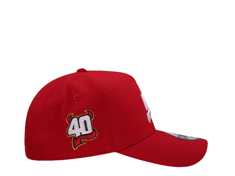 New Era New Jersey Devils 40th Anniversary Red Prime Edition 9Forty A Frame Snapback Cap