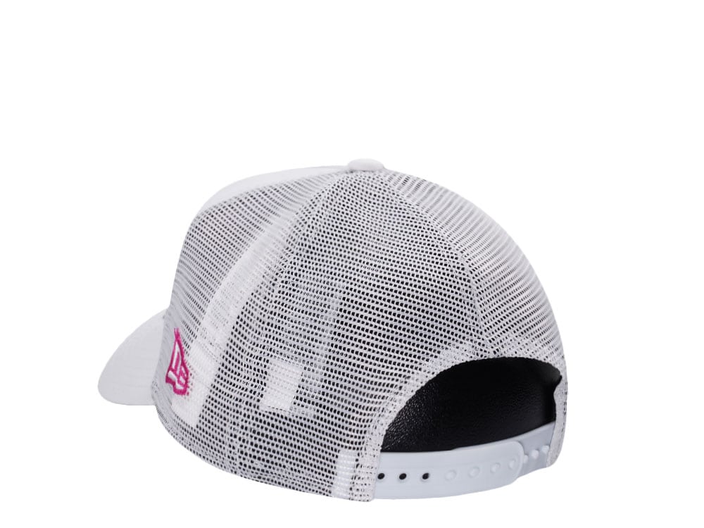 New Era Miami Heat White Summer Trucker Edition 9Forty A Frame Snapback Cap