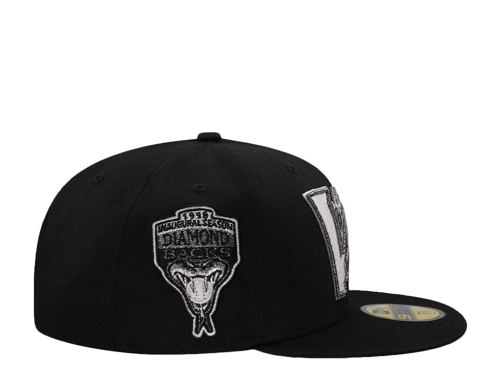 New Era Arizona Diamondbacks Inaugural Season 1998 Black Prime Edition 59Fifty Fitted Cap