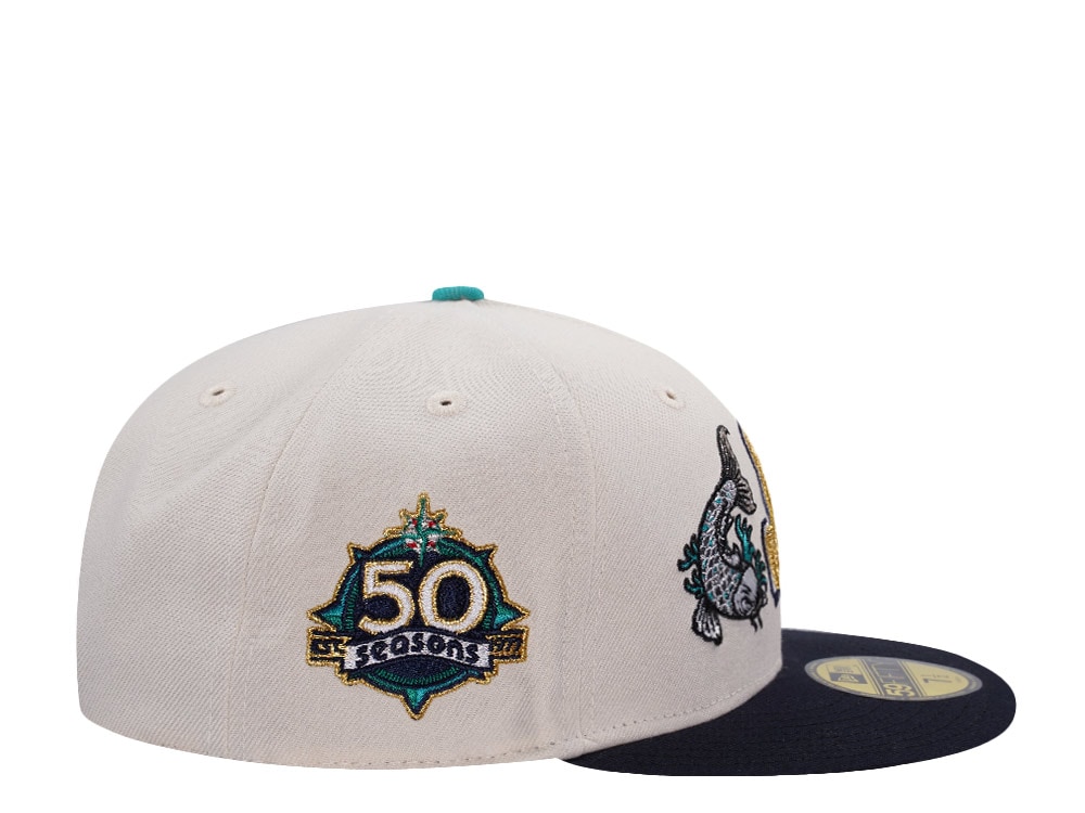 New Era Seattle Mariners 50th Anniversary Koi Chrome Two Tone Edition 59Fifty Fitted Cap