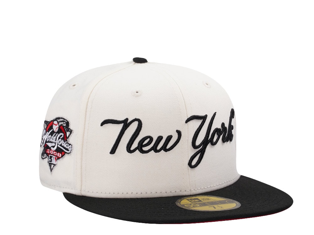 New Era New York Yankees World Series 2000 Script Chrome Two Tone Edition 59Fifty Fitted Cap