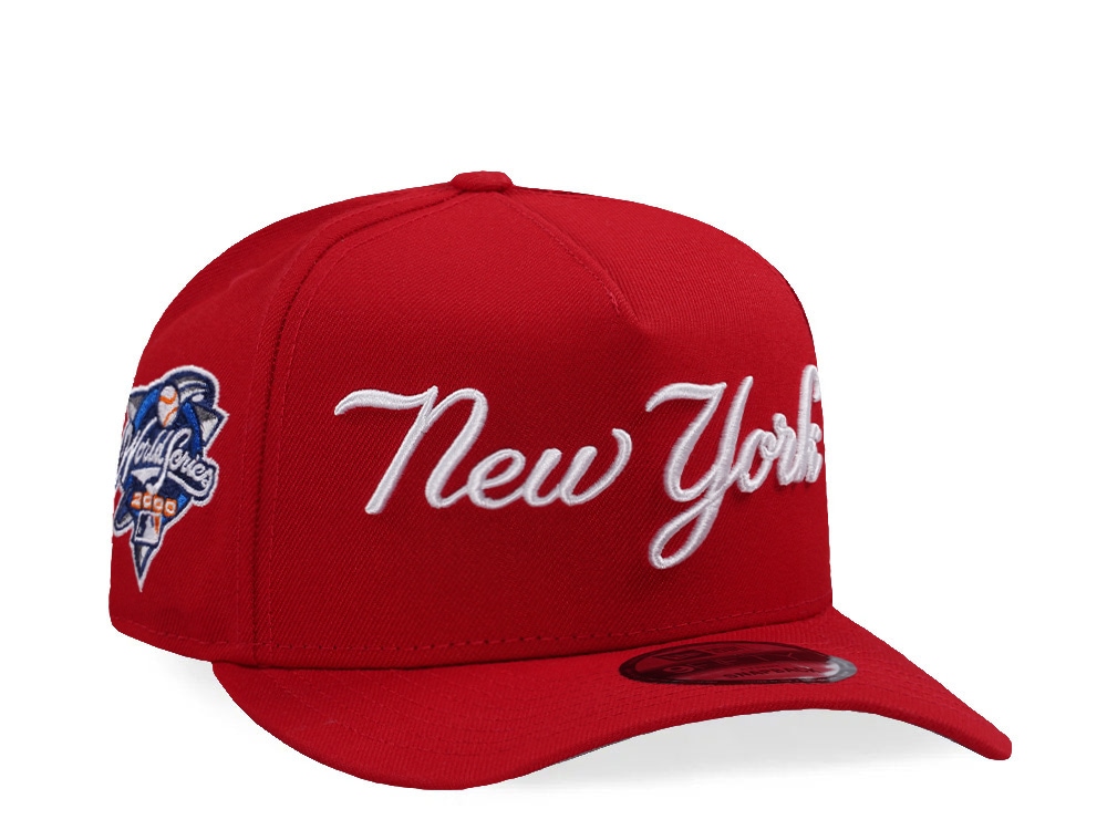 New Era New York Yankees World Series 2000 Scarlet Prime Edition 9Fifty A Frame Snapback Cap