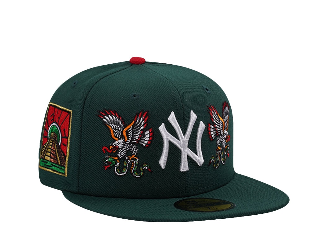 New Era New York Yankees Eagle Dark Green Prime Edition 59Fifty Fitted Cap