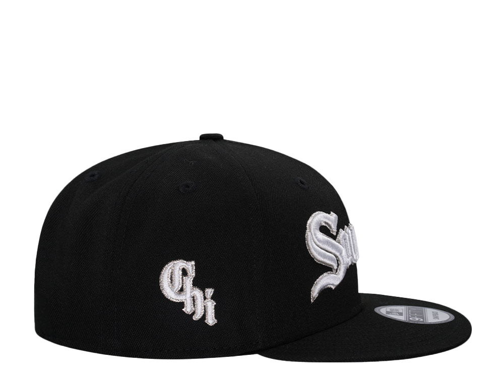 New Era Chicago White Sox Black Metallic Edition 9Fifty Snapback Cap