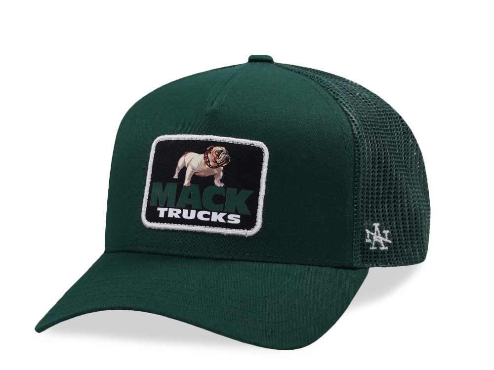 American Needle Mack Trucks Dark Green Valin Trucker Snapback Cap