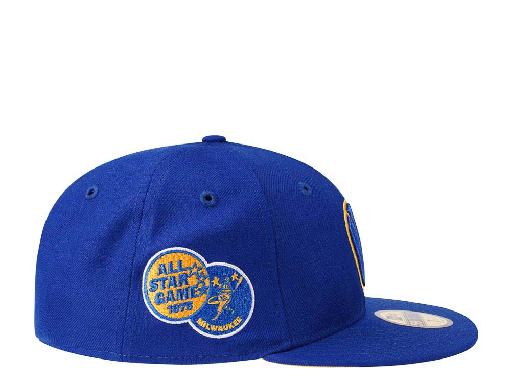 New Era Milwaukee Brewers All Star Game 1975 Yellow Pop Edition 59Fifty Fitted Cap