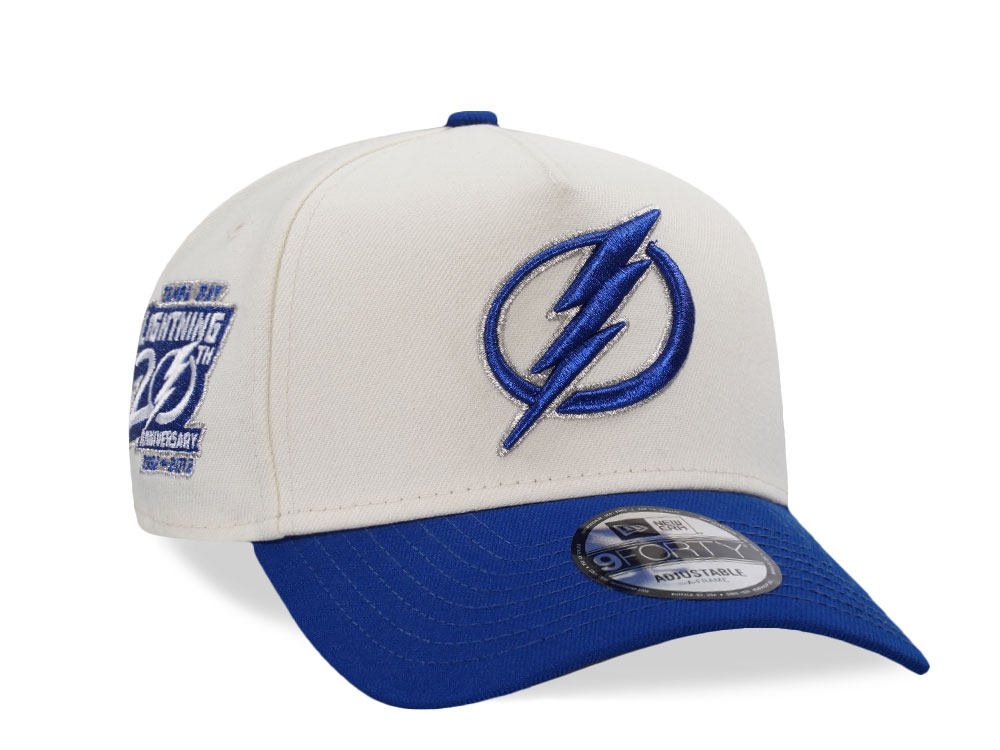 New Era Tampa Bay Lightning 20th Anniversary Chrome Two Tone Edition 9Forty A Frame Snapback Cap