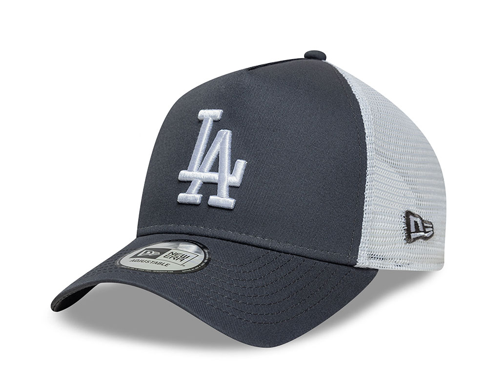 New Era Los Angeles Dodgers League Essential Gray Edition 9Forty A Frame Trucker Snapback Cap