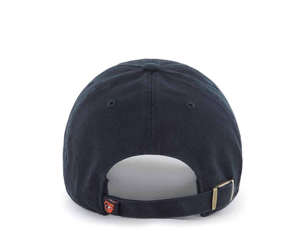 47Brand Baltimore Orioles Black and Orange Clean up Strapback Cap