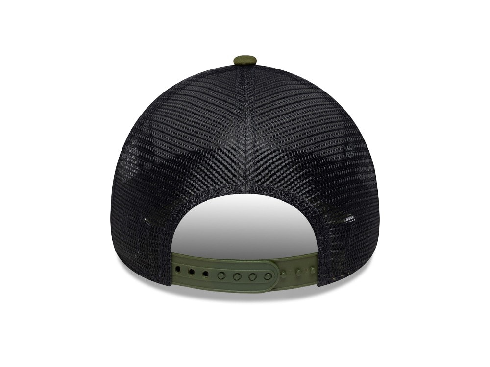 New Era Patch Green 9Forty A Frame Trucker Snapback Cap