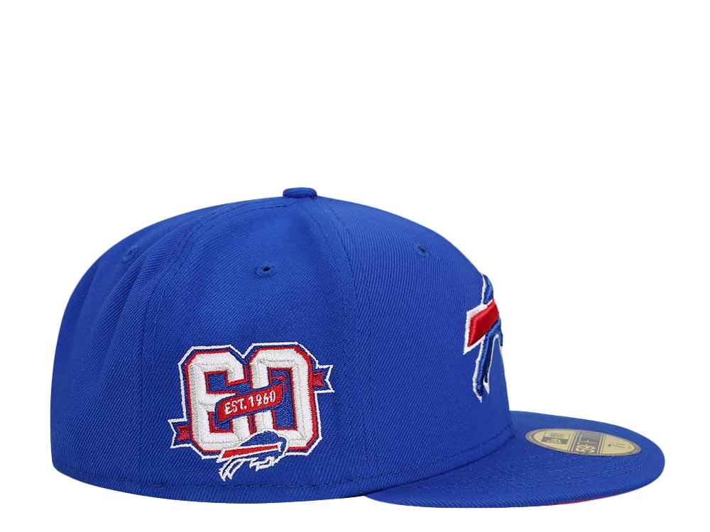 New Era Buffalo Bills  60th Anniversary Blue Prime Edition 59Fifty Fitted Cap