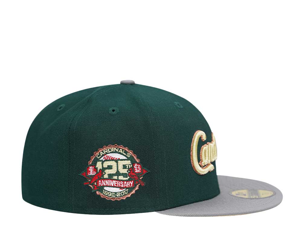 New Era St. Louis Cardinals 125th Anniversary Green Vegas Two Tone Edition 59Fifty Fitted Cap