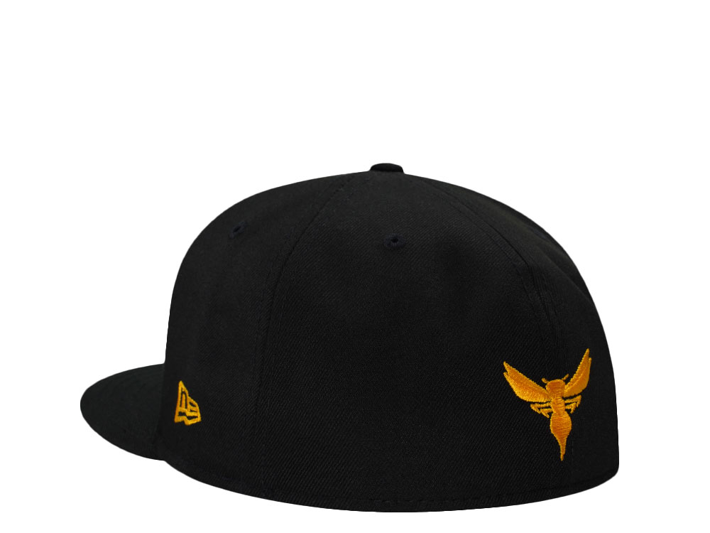 New Era Charlotte Hornets Buzz City Black Prime Edition 59Fifty Fitted Cap