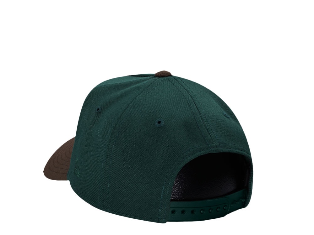 New Era Atlanta Braves Dark Green Two Tone 9Forty A Frame Snapback Cap