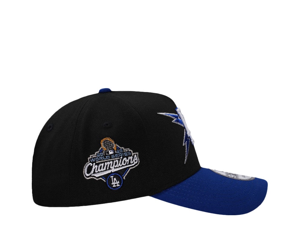 New Era Los Angeles Dodgers World Series Champions 2025 Black Two Tone Edition 9Forty A Frame Snapback Cap