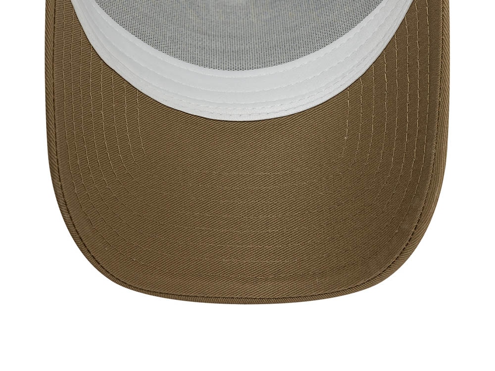 New Era Fishing Khaki Trucker A Frame Snapback Cap