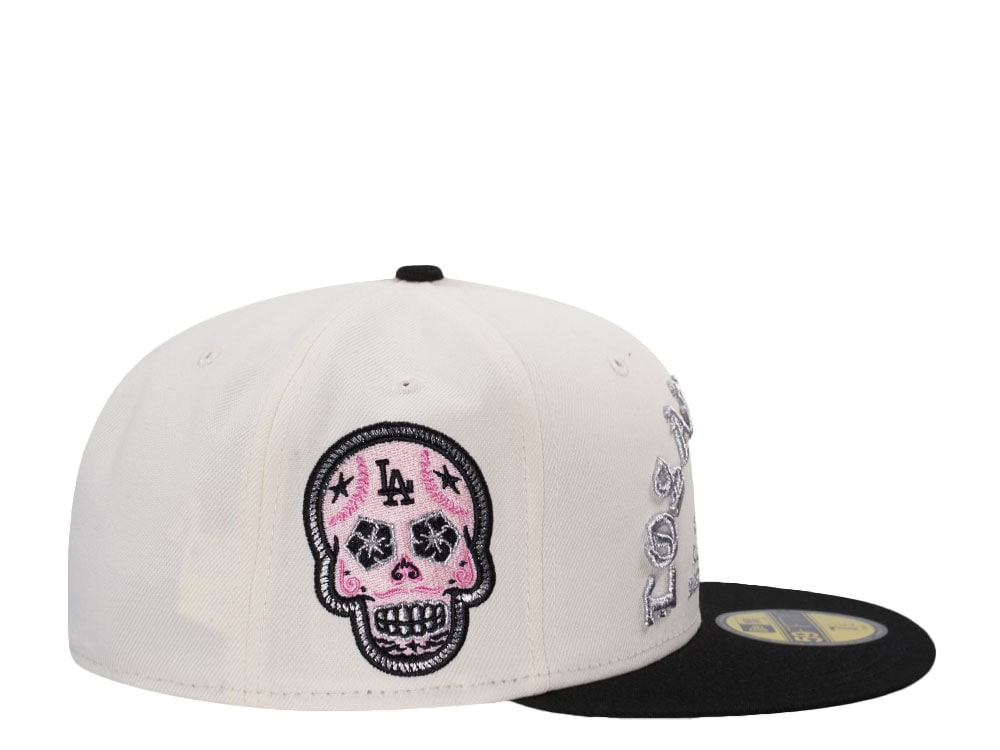 New Era Los Angeles Dodgers Skull Chrome Two Tone Edition 59Fifty Fitted Cap