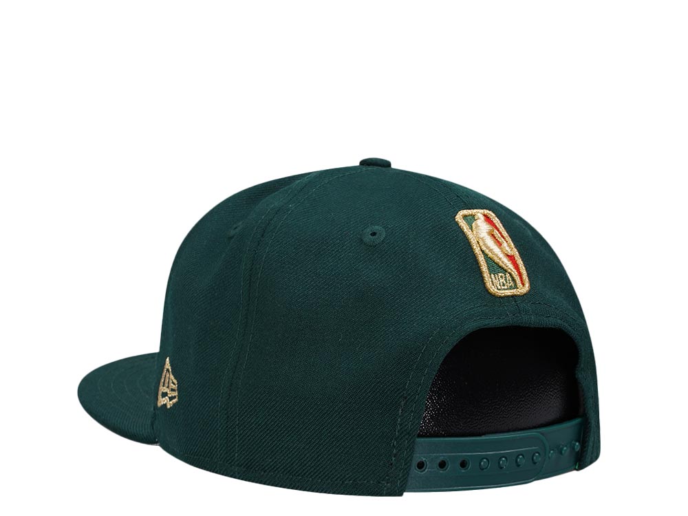New Era Toronto Raptors Dark Green Gold Edition 9Fifty Snapback Cap