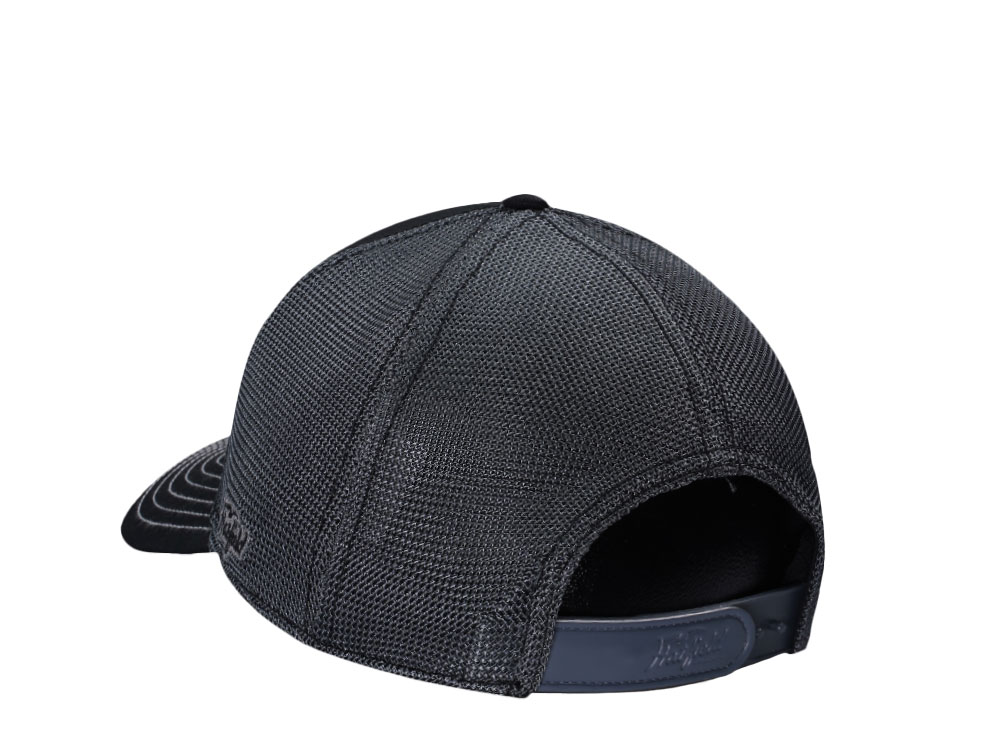 Hatfield Original Script Black Gray Trucker Snapback Cap