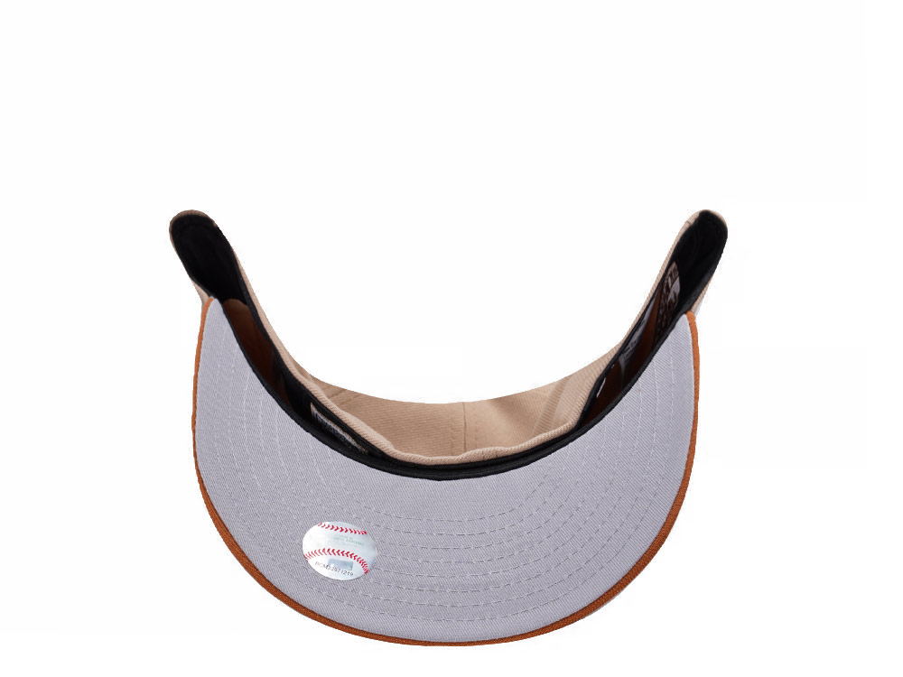 New Era New York Yankees Subway Series Pumpkin Spice Edition Pre Curved 59Fifty Fitted Cap