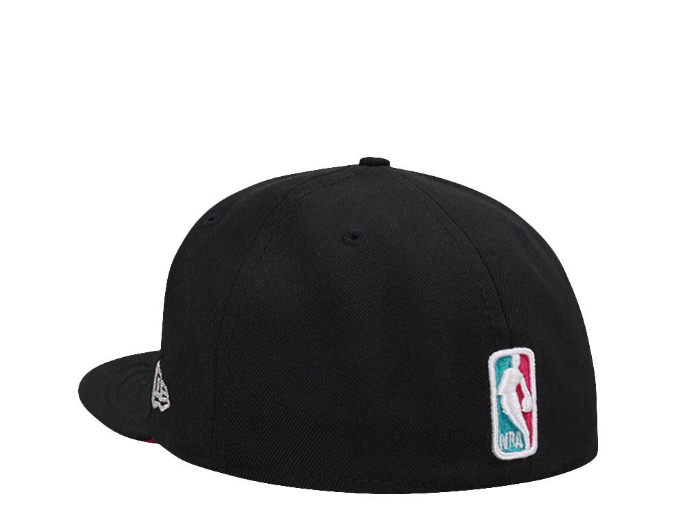 New Era San Antonio Spurs Black Script Champions Edition 59Fifty Fitted Cap