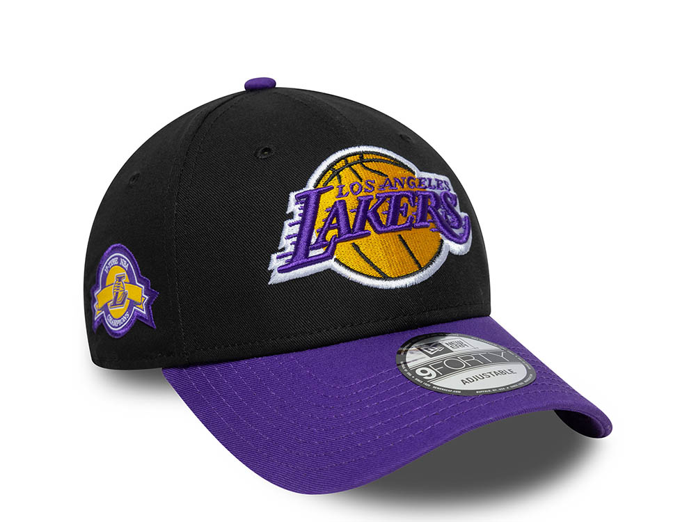 New Era Los Angeles Lakers 17 Time NBA Champions Edition 9Forty Strapback Cap