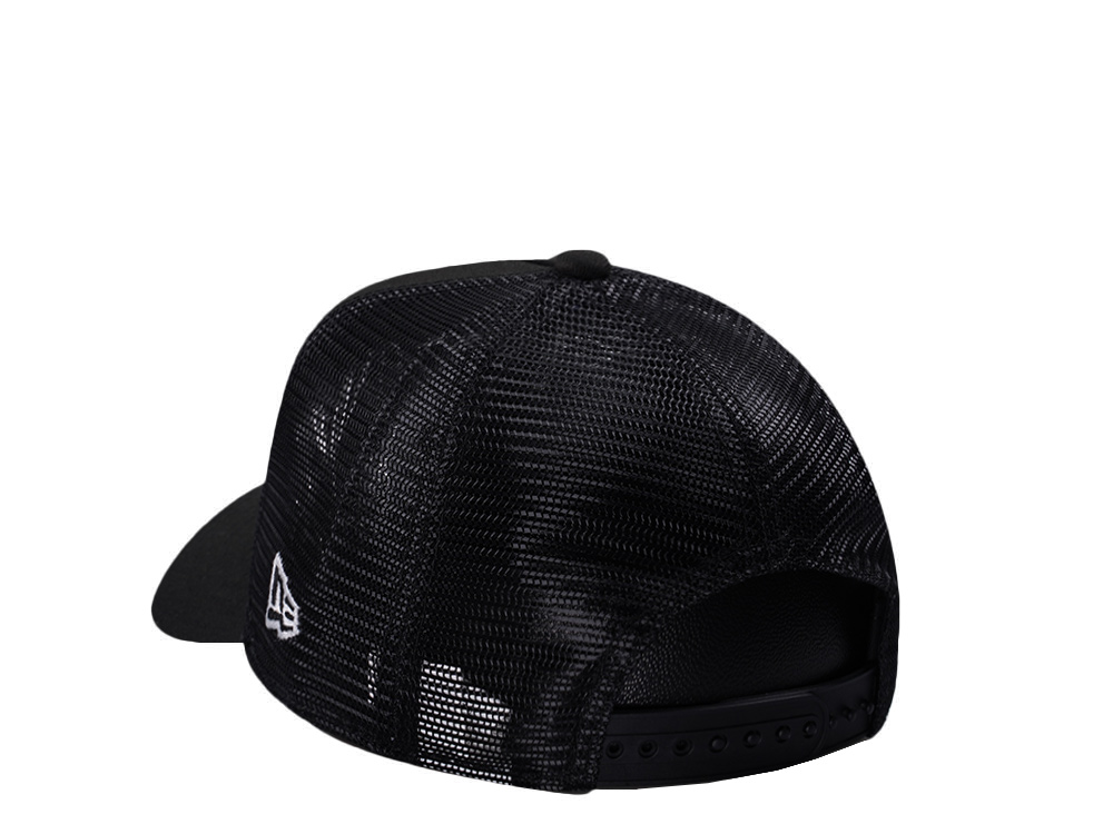 New Era Chicago White Sox Micro Logo Black Edition 9Forty A Frame Trucker Snapback Cap
