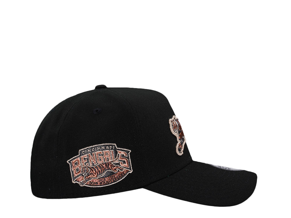 New Era Cincinnati Bengals 30th Anniversary Black Copper Prime Edition 9Forty A Frame Snapback Cap
