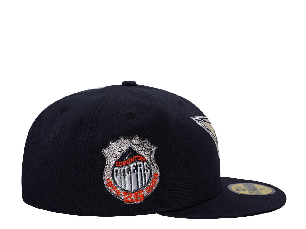 New Era Edmonton Oilers 25th Anniversary Navy Prime Edition 59Fifty Fitted Cap