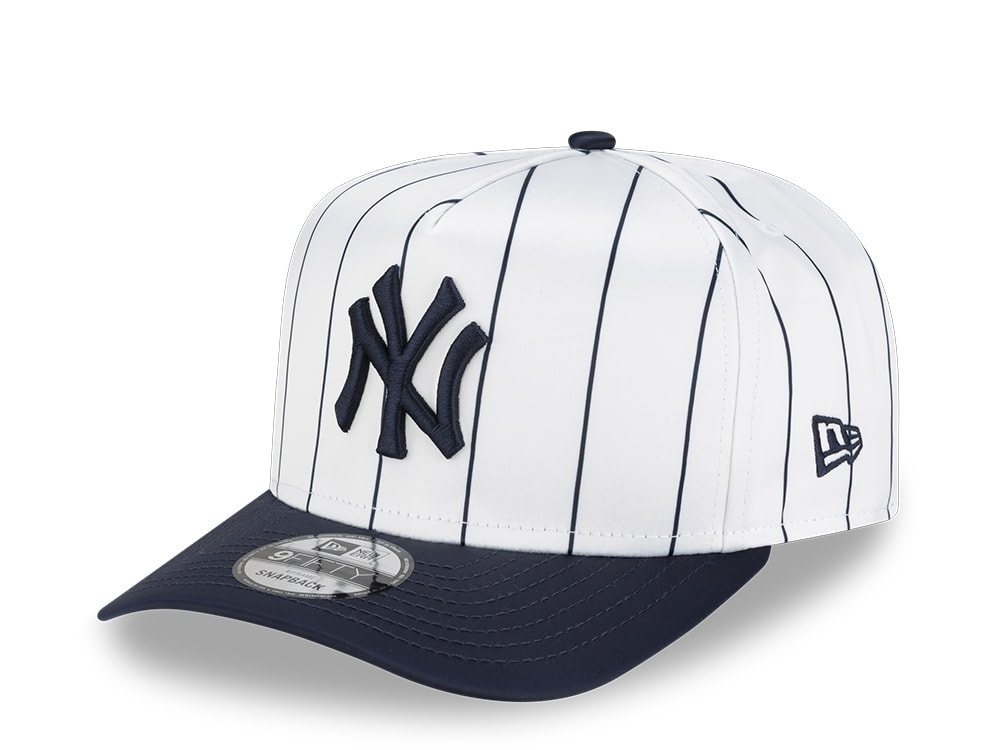 New Era New York Yankees Satin Pinstripe 9Fifty A Frame Snapback