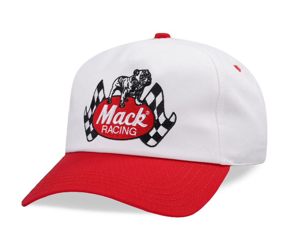 American Needle Mac Truck Roscoe White Snapback Cap