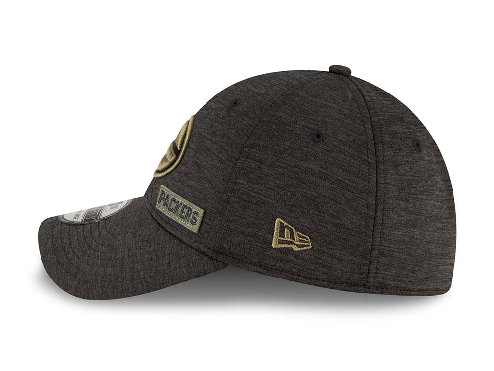 New Era Green Bay Packers Salute to Service 2020 39Thirty Stretch Cap