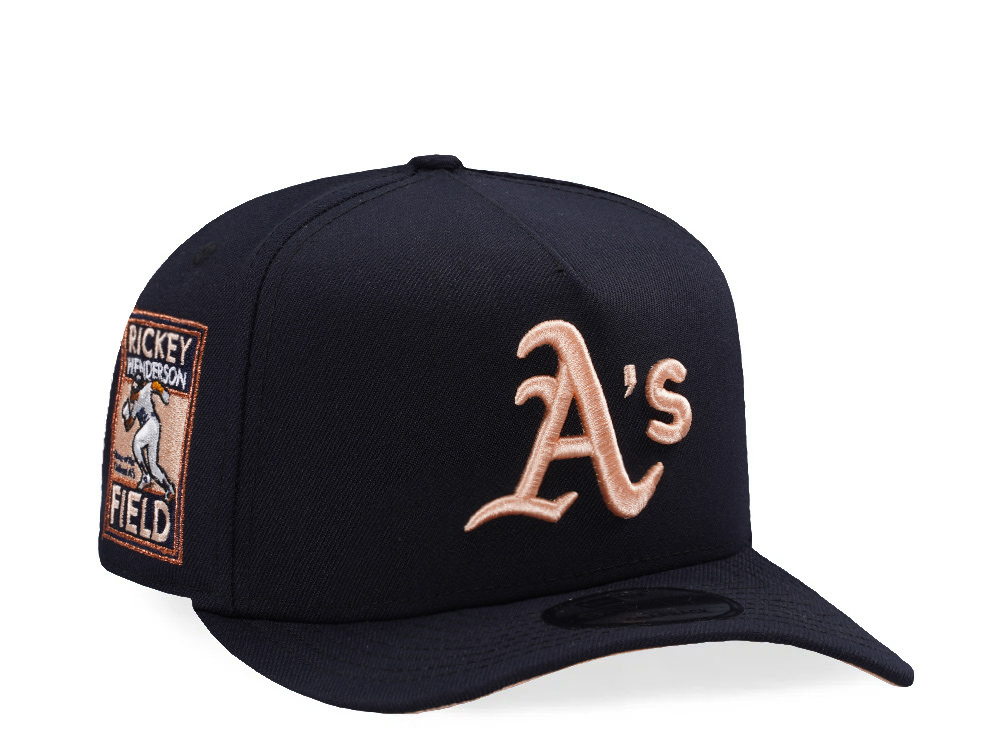 New Era Oakland Athletics Rickey Henderson Navy Prime Edition 9Fifty A Frame Snapback Cap