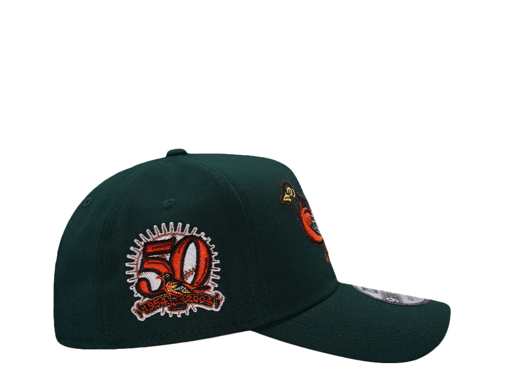New Era Baltimore Orioles 50th Anniversary Dark Green 9Forty A Frame Snapback Cap