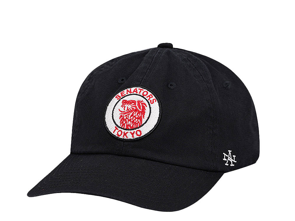 American Needle Tokyo Senators Ballpark Black Strapback Hat