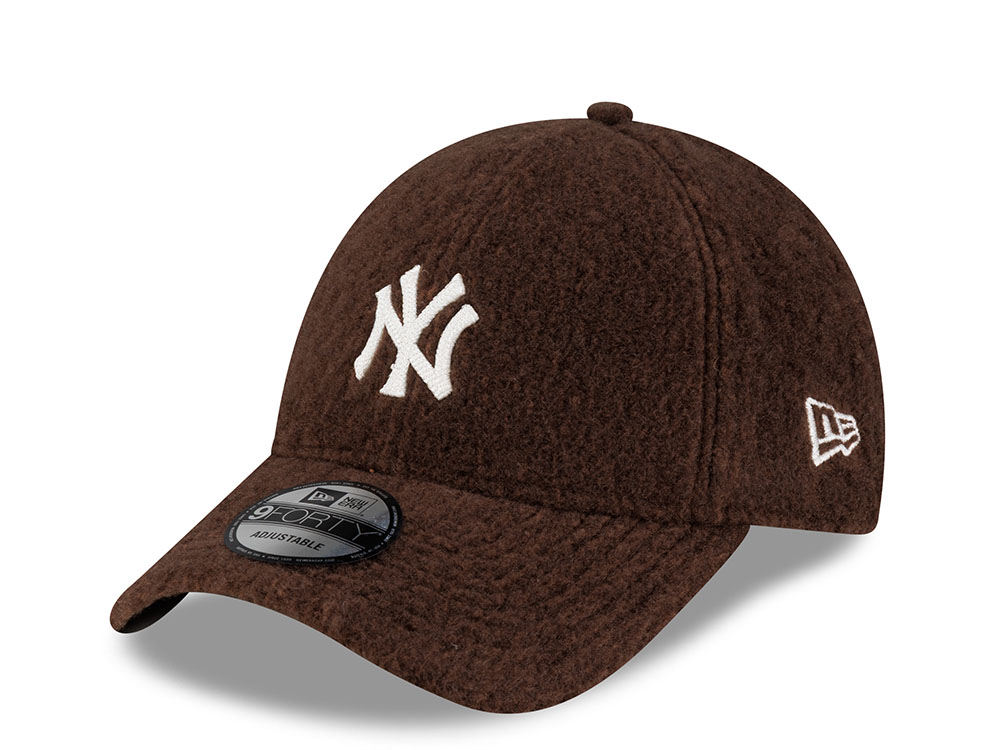 New Era New York Yankees Winter Borg Brown Prime Edition 9Forty Adjustable Cap
