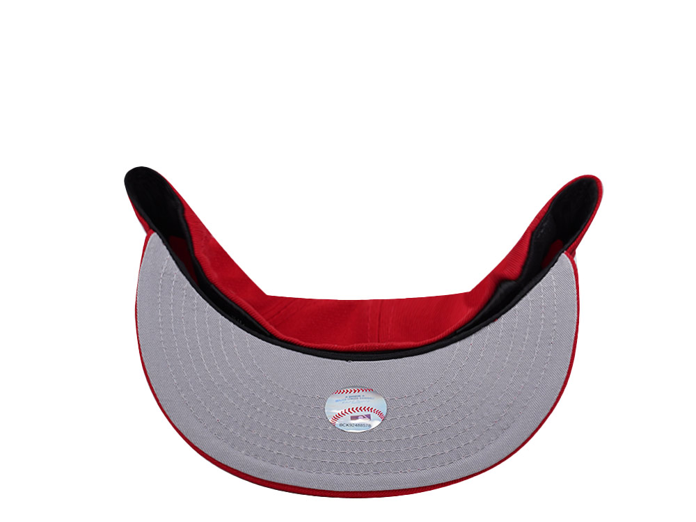 New Era Los Angeles Dodgers Upside Down Scarlet Prime Edition 59Fifty Fitted Cap