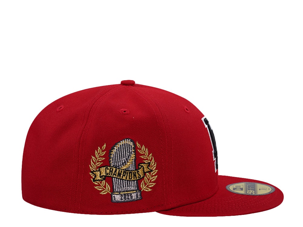 New Era Los Angeles Dodgers World Series 2025 Scarlet Prime Edition 59Fifty Fitted Cap